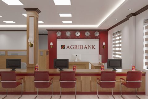 Thiết kế nội thất văn phòng Ngân hàng Agribank