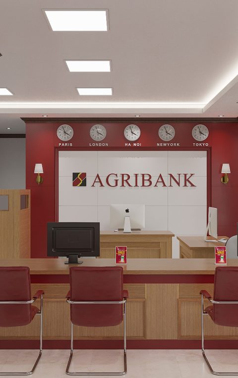 Thiết kế nội thất văn phòng Ngân hàng Agribank